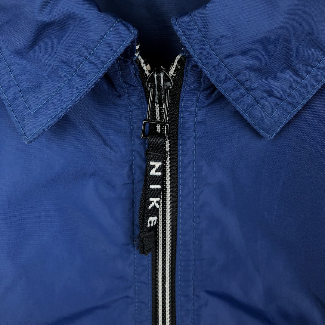90'S Nike collared windbreaker, men's size XL equivalent, vintage. polyester blue type Vintage Second Hand