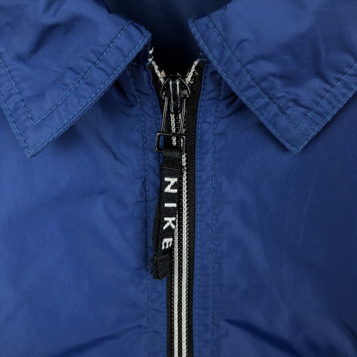 90'S Nike collared windbreaker, men's size XL equivalent, vintage. polyester blue type Vintage Second Hand