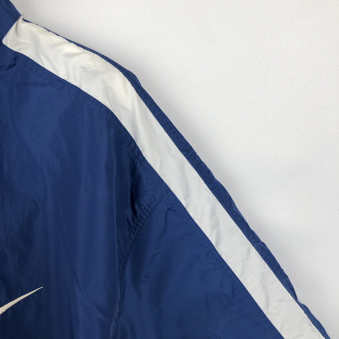 90'S Nike collared windbreaker, men's size XL equivalent, vintage. polyester blue type Vintage Second Hand