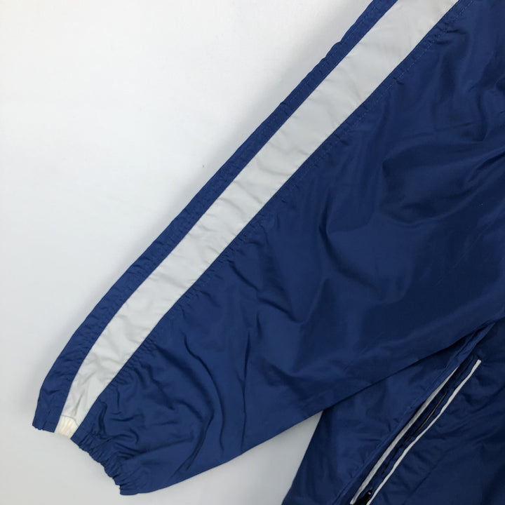 90'S Nike collared windbreaker, men's size XL equivalent, vintage. polyester blue type Vintage Second Hand