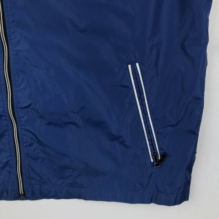 90'S Nike collared windbreaker, men's size XL equivalent, vintage. polyester blue type Vintage Second Hand
