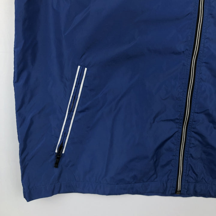 90'S Nike collared windbreaker, men's size XL equivalent, vintage. polyester blue type Vintage Second Hand
