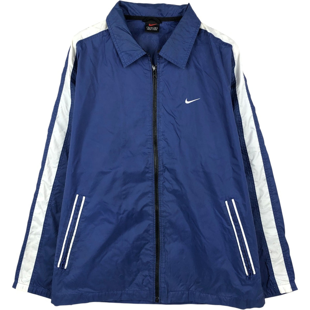 90'S Nike collared windbreaker, men's size S equivalent, vintage. unclear blue type Vintage Second Hand