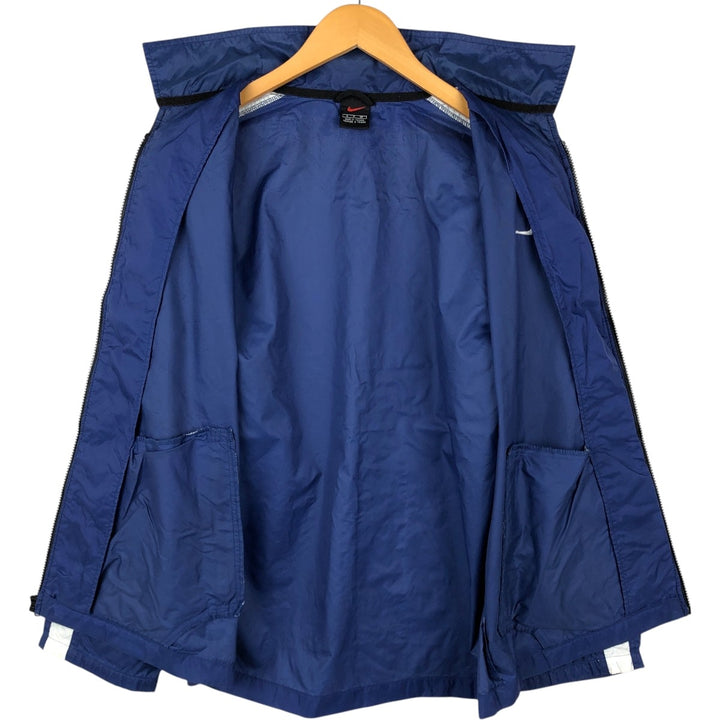 90'S Nike collared windbreaker, men's size S equivalent, vintage. unclear blue type Vintage Second Hand