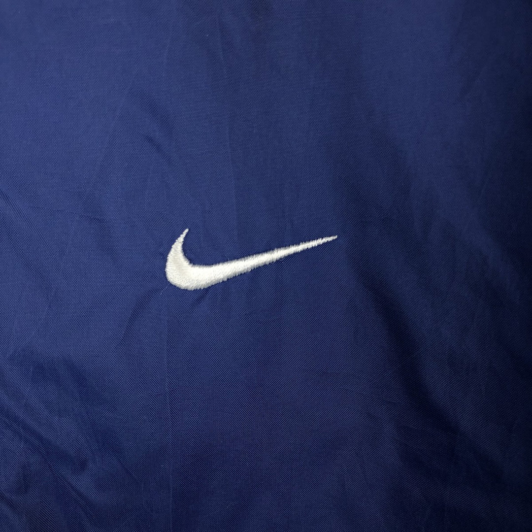 90'S Nike collared windbreaker, men's size S equivalent, vintage. unclear blue type Vintage Second Hand
