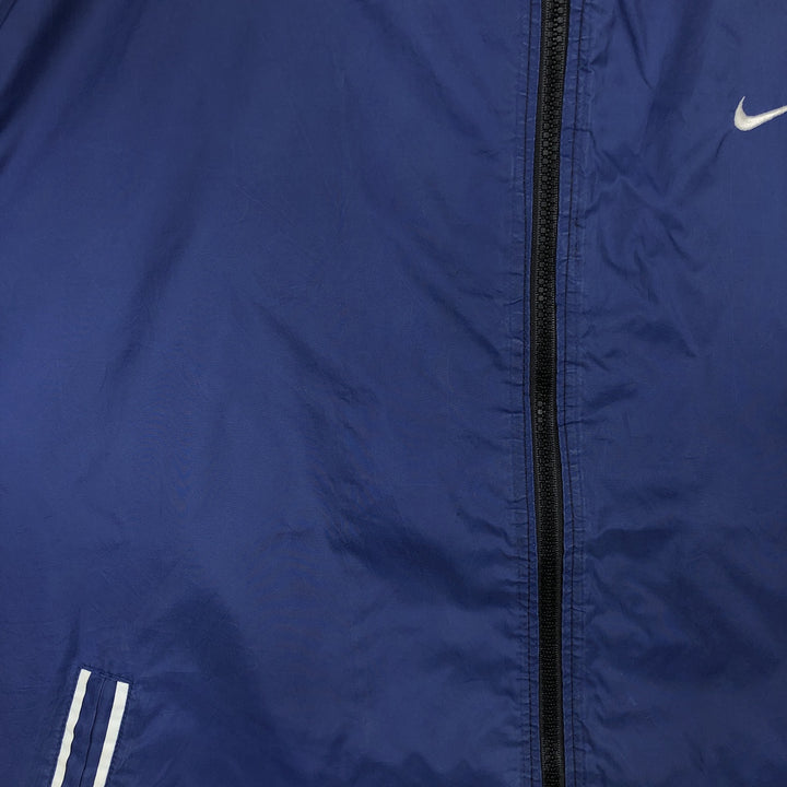 90'S Nike collared windbreaker, men's size S equivalent, vintage. unclear blue type Vintage Second Hand