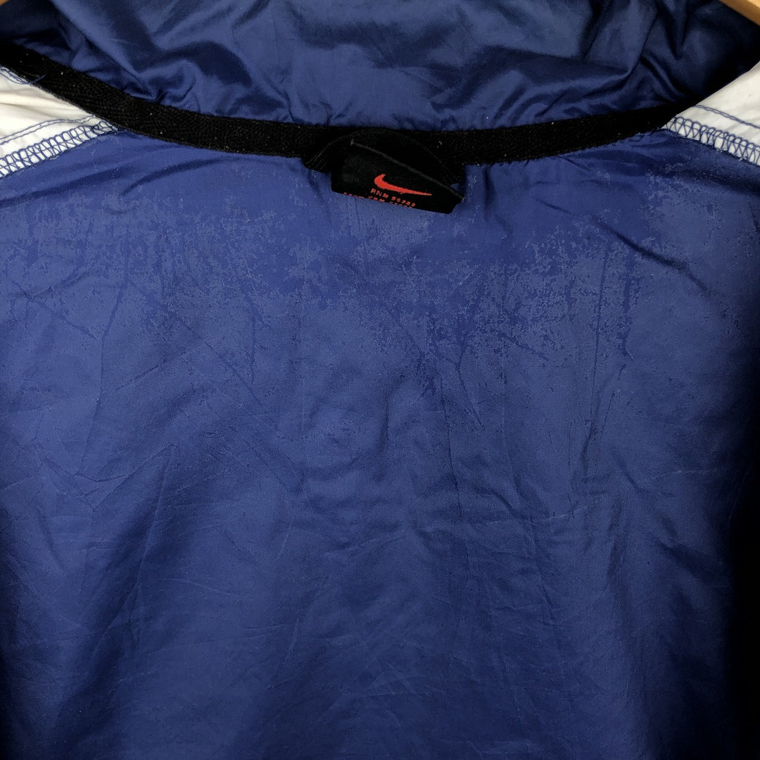 90'S Nike collared windbreaker, men's size S equivalent, vintage. unclear blue type Vintage Second Hand