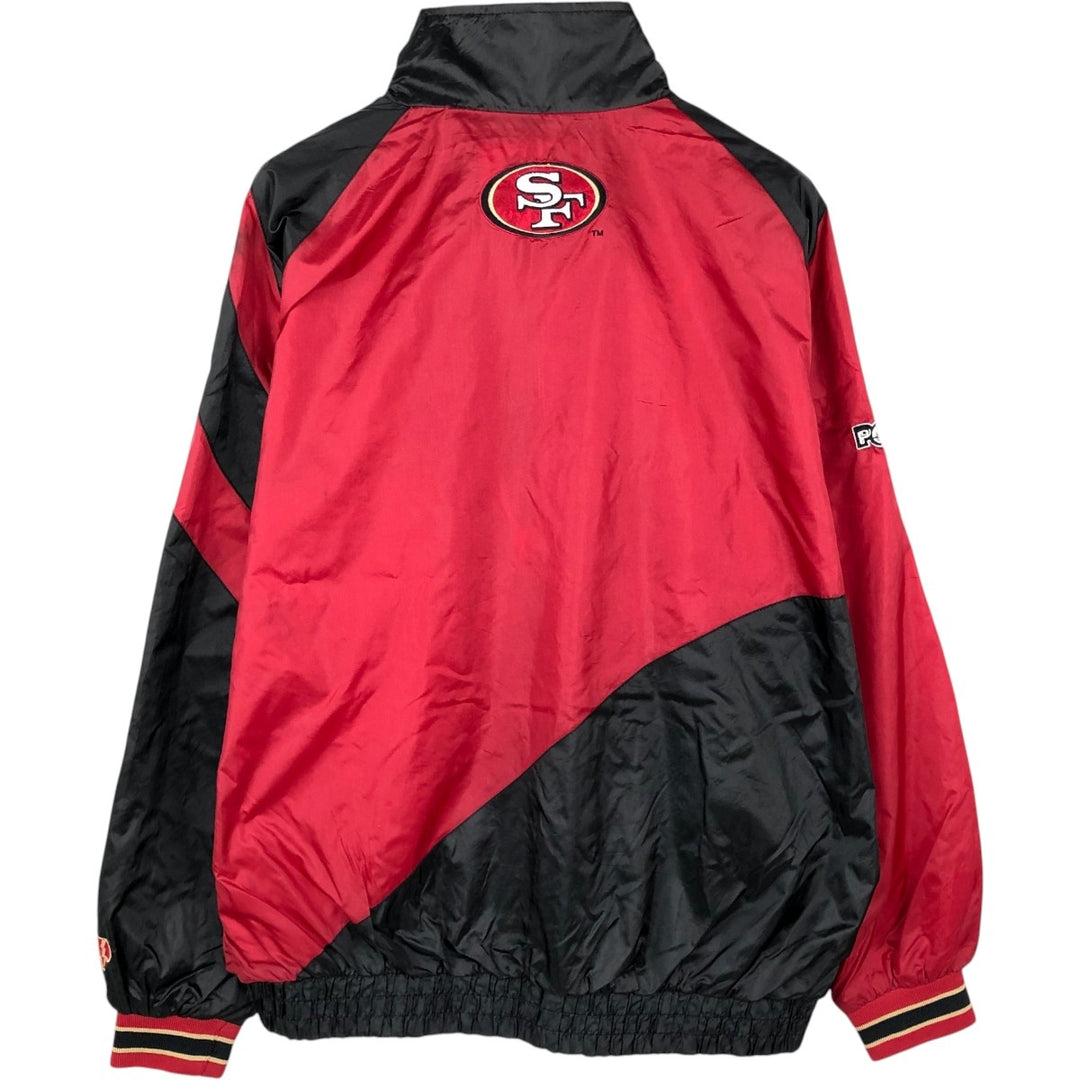 PRO PLAYER NFL SAN FRANCISCO 49ERS Nylon Jacket (Men's XL equivalent) Nylon red type Vintage Second Hand