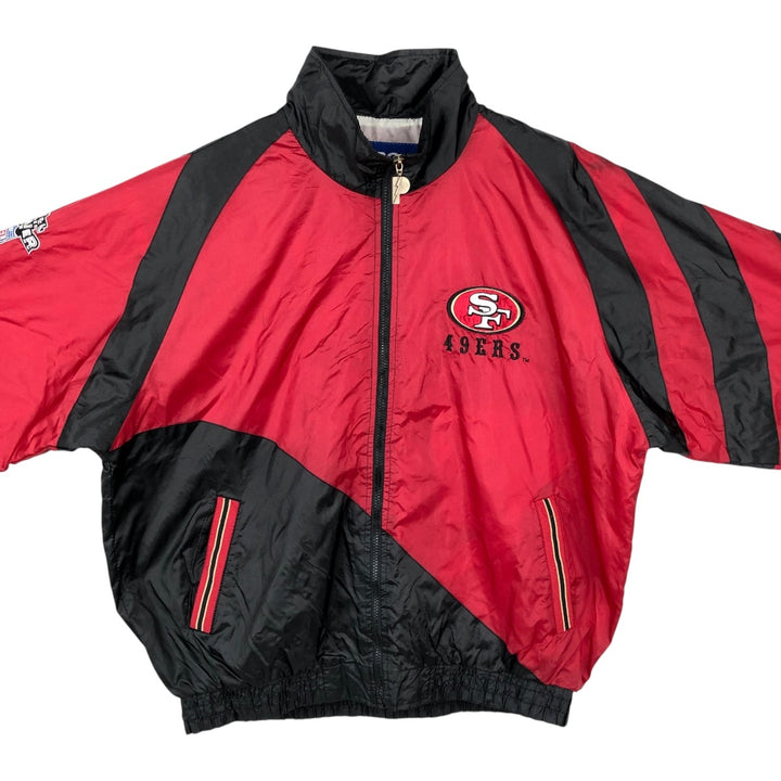 PRO PLAYER NFL SAN FRANCISCO 49ERS Nylon Jacket (Men's XL equivalent) Nylon red type Vintage Second Hand