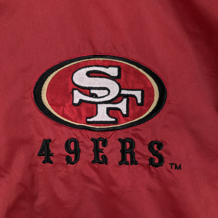 PRO PLAYER NFL SAN FRANCISCO 49ERS Nylon Jacket (Men's XL equivalent) Nylon red type Vintage Second Hand