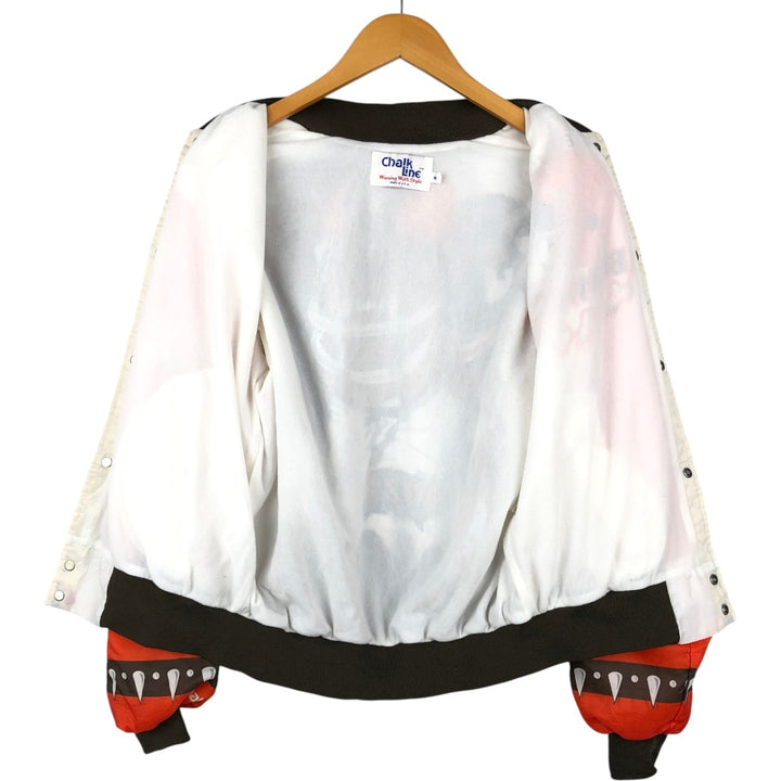 80s-90'S Chalk Line NFL Cleveland Browns Windbreaker, Made in USA, Men's Size M (approx.) polyester white type Vintage Second Hand