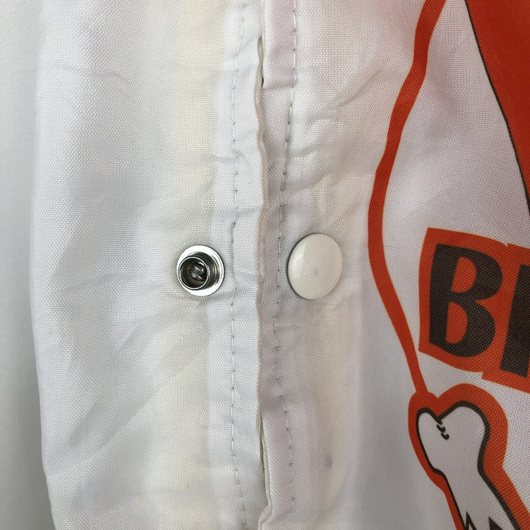 80s-90'S Chalk Line NFL Cleveland Browns Windbreaker, Made in USA, Men's Size M (approx.) polyester white type Vintage Second Hand