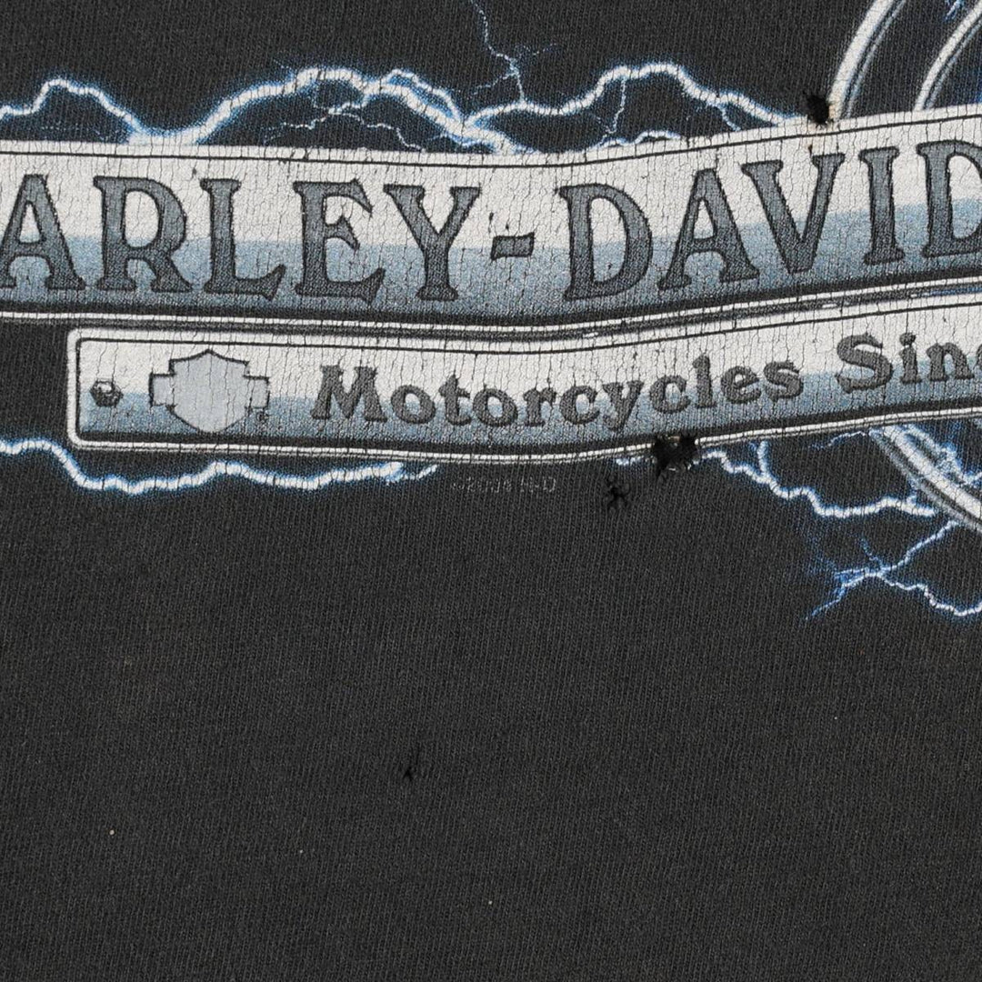 Harley-Davidson Motorcycle Bike T-shirt Made in USA Men's XXL cotton black type Vintage Second Hand