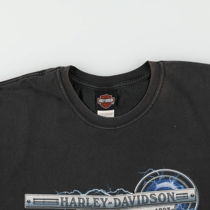 Harley-Davidson Motorcycle Bike T-shirt Made in USA Men's XXL cotton black type Vintage Second Hand