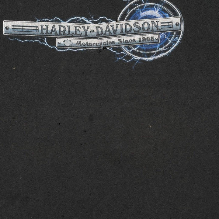 Harley-Davidson Motorcycle Bike T-shirt Made in USA Men's XXL cotton black type Vintage Second Hand