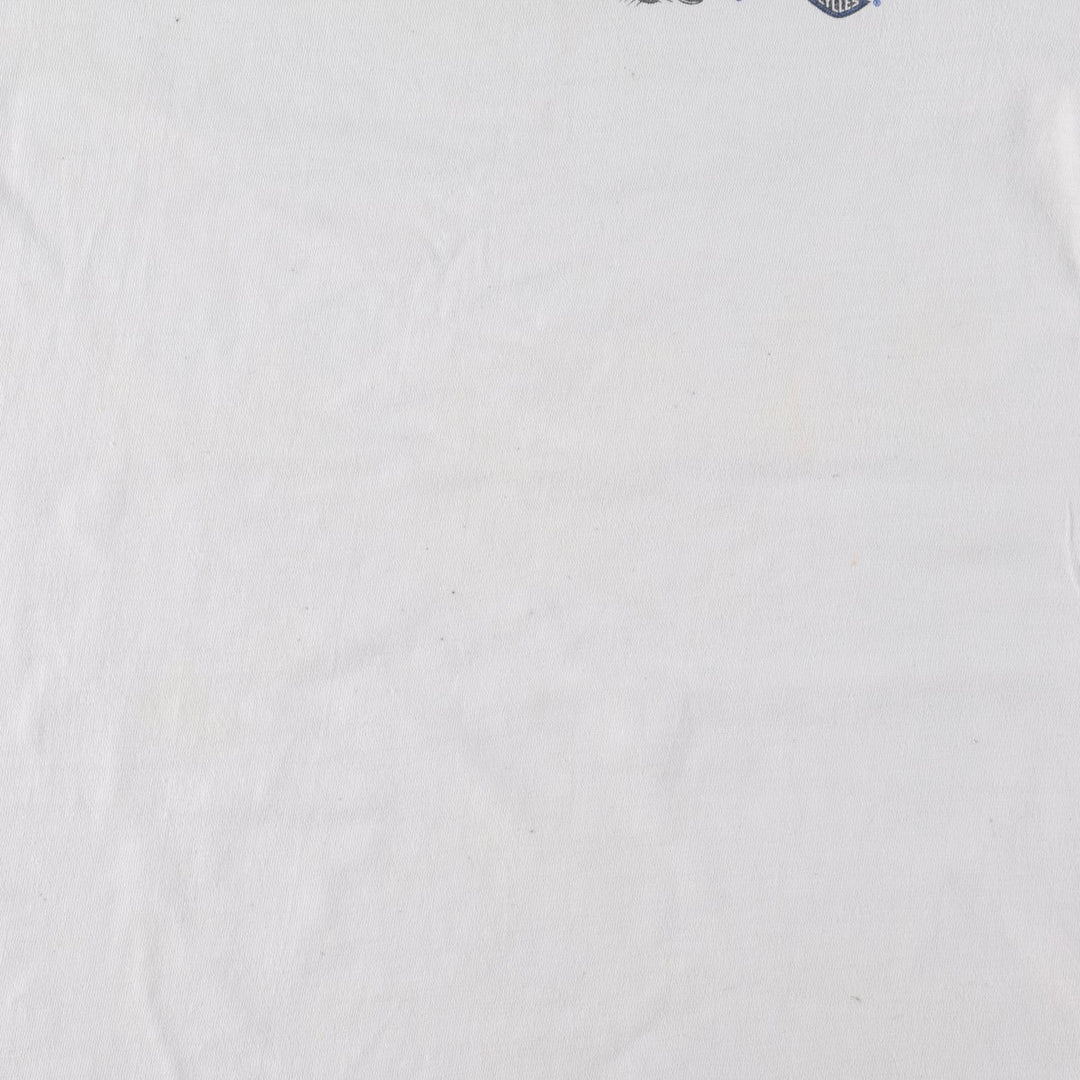 2000'S Harley-Davidson Fire Pattern Wolf Pattern Motorcycle T-Shirt, Men's Size M (approx.) cotton white type Vintage Second Hand