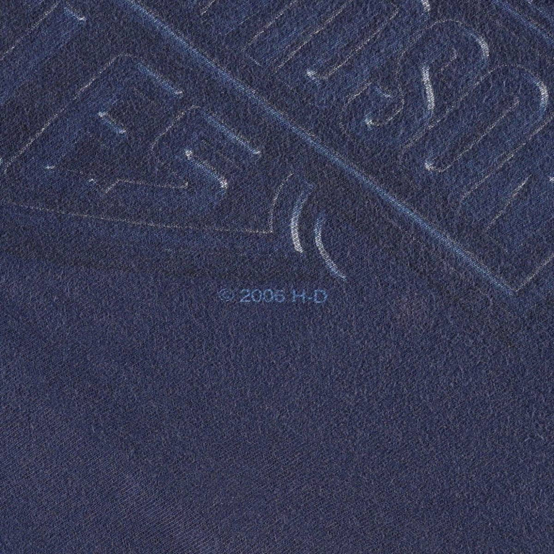 Harley-Davidson Fire Pattern Motorcycle Bike T-Shirt Men's XXL cotton navy blue type Vintage Second Hand