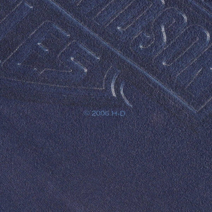 Harley-Davidson Fire Pattern Motorcycle Bike T-Shirt Men's XXL cotton navy blue type Vintage Second Hand
