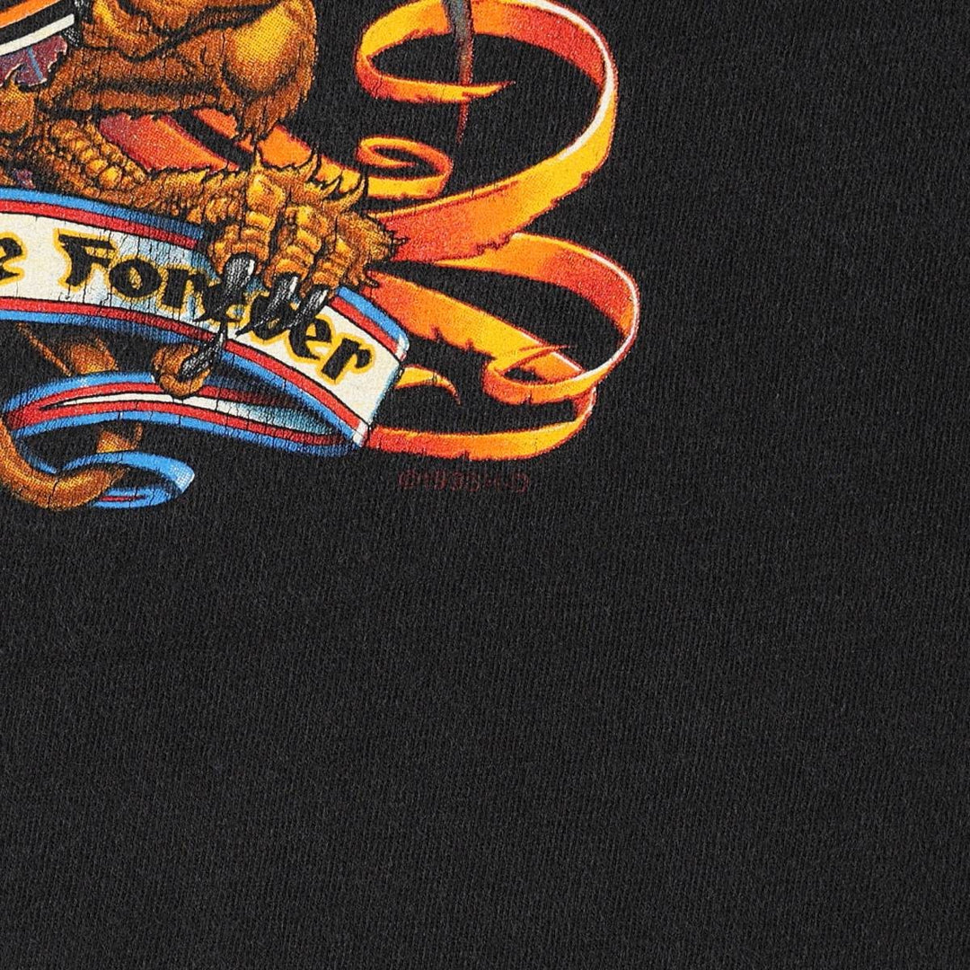 90'S Harley Davidson Eagle Pattern Motorcycle Bike T-shirt Made in USA Men's XL Vintage cotton black type Vintage Second Hand