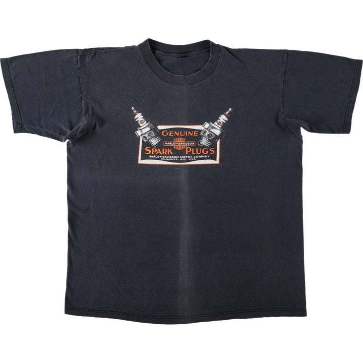 90'S Harley-Davidson Motorcycle Bike T-shirt, Men's XL, Vintage unclear black type Vintage Second Hand