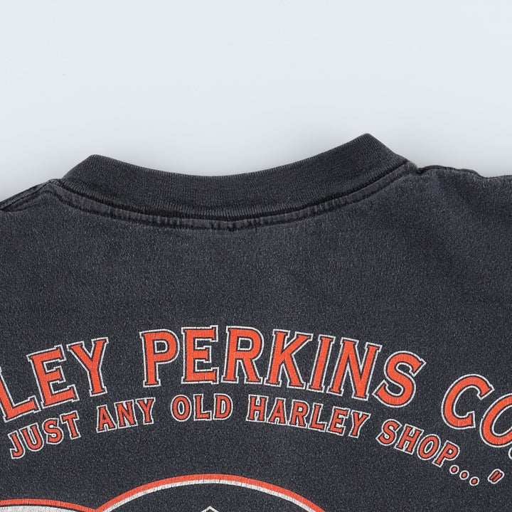 90'S Harley-Davidson Motorcycle Bike T-shirt, Men's XL, Vintage unclear black type Vintage Second Hand