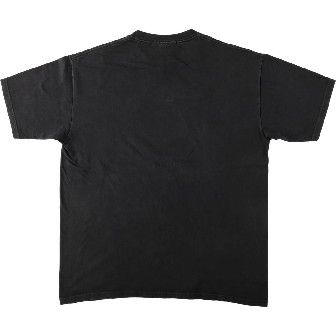 00'S Harley-Davidson Fire Pattern Motorcycle Bike T-Shirt Made in USA Men's XL cotton black type Vintage Second Hand