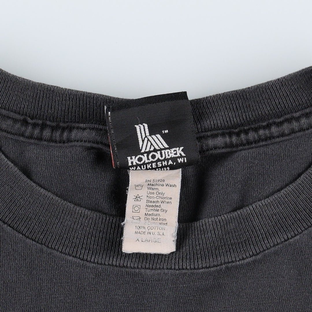 00'S Harley-Davidson Motorcycle Bike T-shirt Men's XL size cotton black type Vintage Second Hand