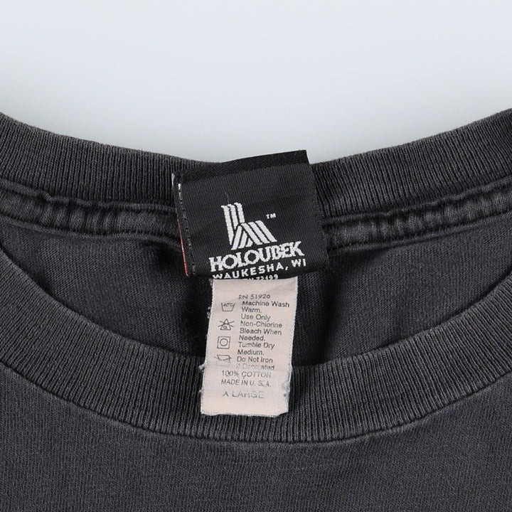 00'S Harley-Davidson Motorcycle Bike T-shirt Men's XL size cotton black type Vintage Second Hand