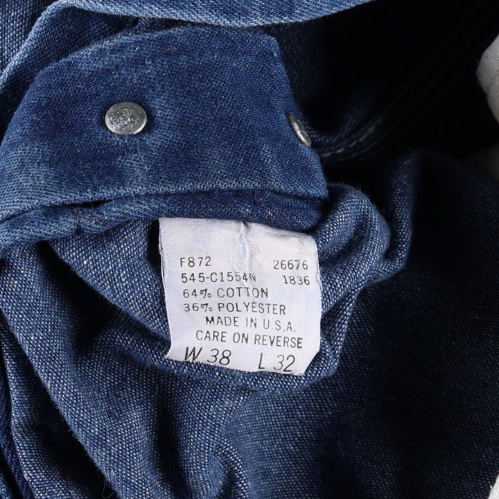 80'S Big Mac denim overalls, made in USA, men's size W37 equivalent, vintage. cotton blue type Vintage Second Hand