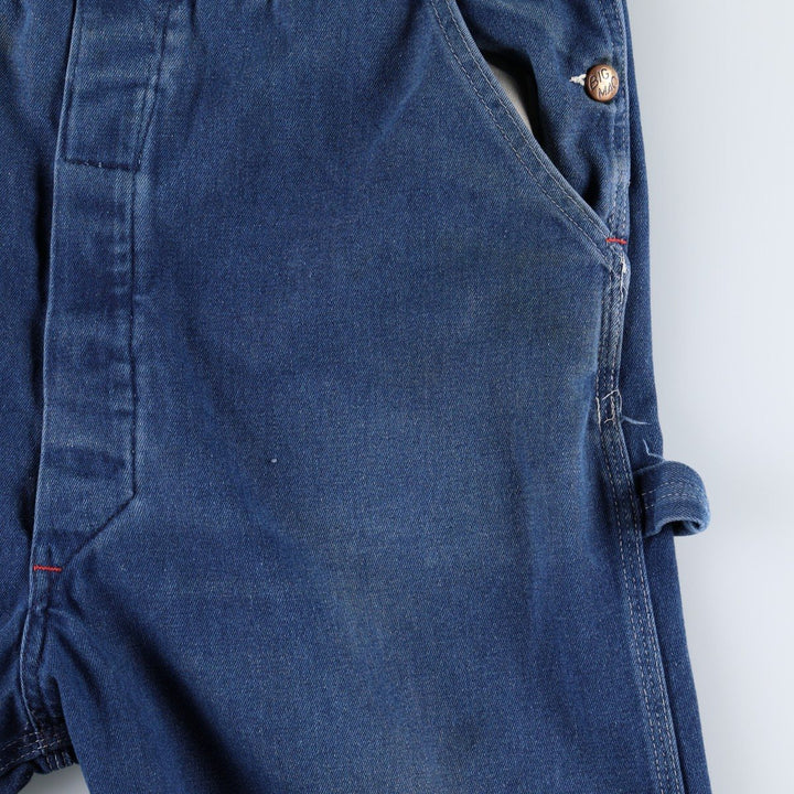 80'S Big Mac denim overalls, made in USA, men's size W37 equivalent, vintage. cotton blue type Vintage Second Hand