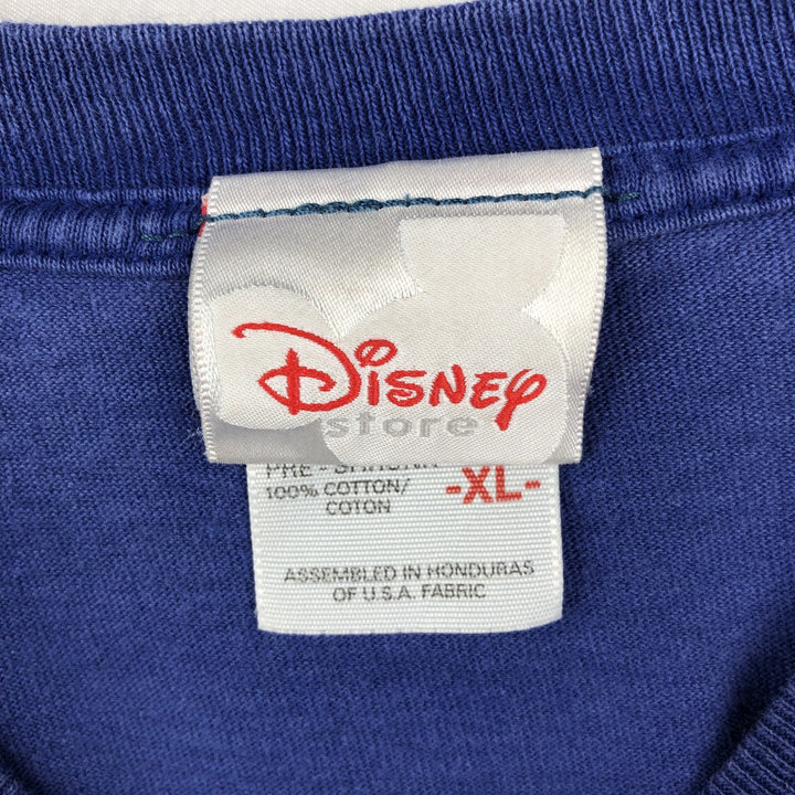 Disney Store DISNEY Disney Pixar Finding Nemo Character Print T-Shirt Men's XL (approx.) cotton blue type Vintage Second Hand