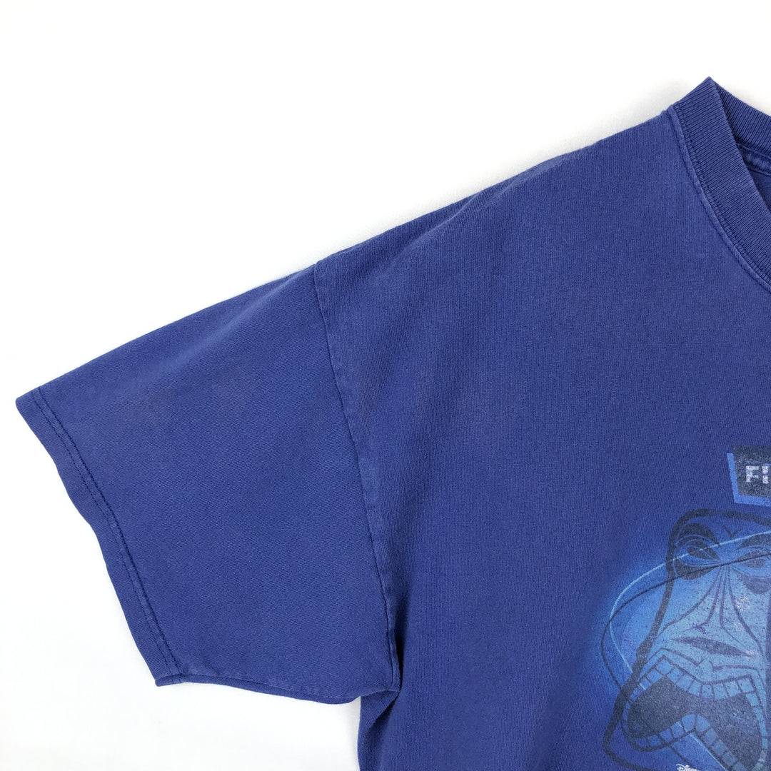 Disney Store DISNEY Disney Pixar Finding Nemo Character Print T-Shirt Men's XL (approx.) cotton blue type Vintage Second Hand