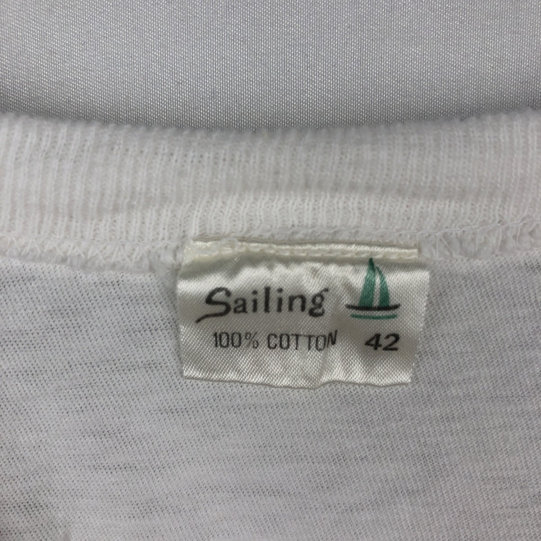 90'S Sailing Paul Gauguin "Women of Tahiti" Art T-shirt, Men's Size S (approx.), Vintage cotton white type Vintage Second Hand