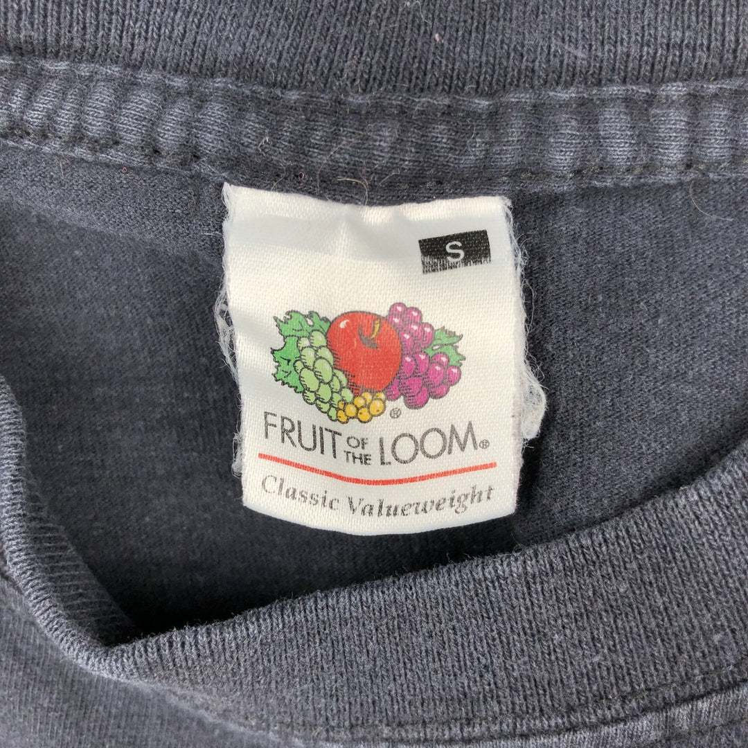 Fruit of the Loom Art T-shirt, Men's Size S (approx.), Vintage cotton black type Vintage Second Hand