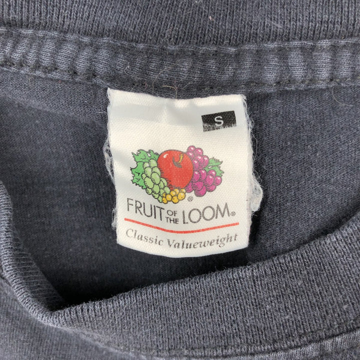 Fruit of the Loom Art T-shirt, Men's Size S (approx.), Vintage cotton black type Vintage Second Hand