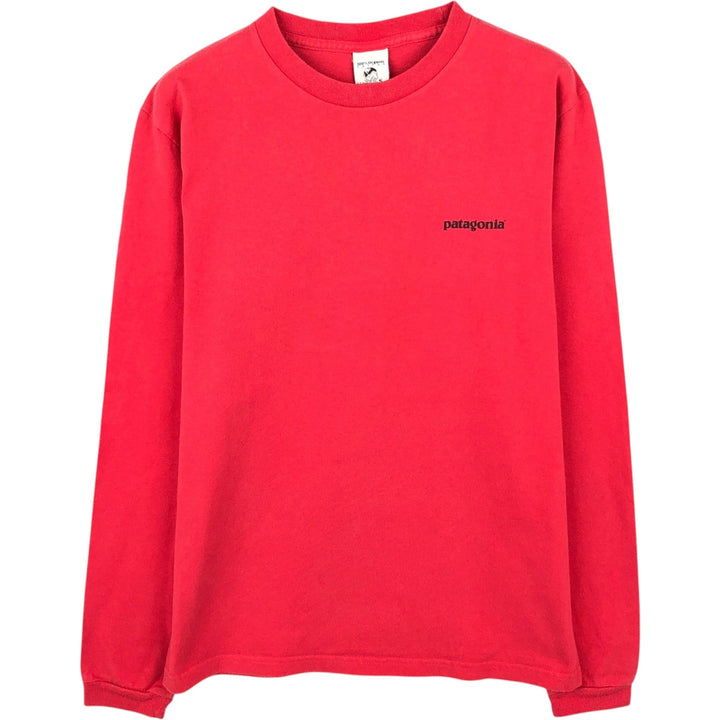 Patagonia Beneficial T's Long-Sleeve T-Shirt (Men's Size S) cotton red type Vintage Second Hand
