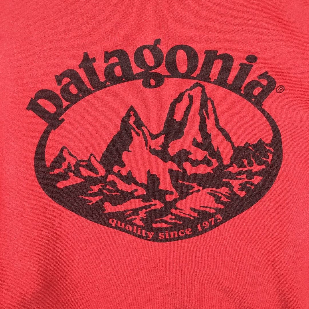 Patagonia Beneficial T's Long-Sleeve T-Shirt (Men's Size S) cotton red type Vintage Second Hand