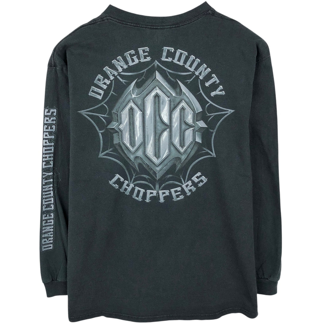 Orange County Choppers Motorcycle Long-Sleeve T-Shirt (Men's XL equivalent) cotton black type Vintage Second Hand