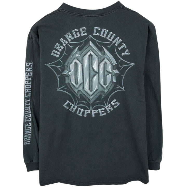 Orange County Choppers Motorcycle Long-Sleeve T-Shirt (Men's XL equivalent) cotton black type Vintage Second Hand