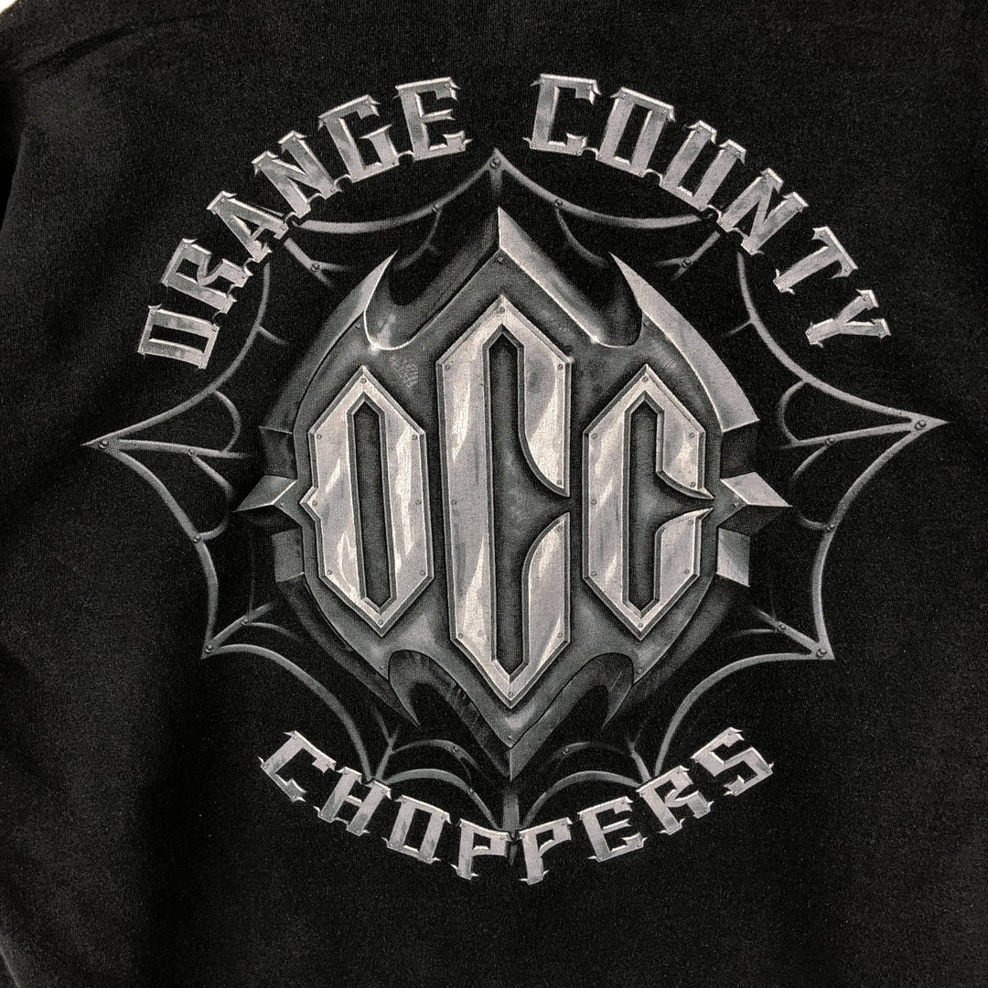 Orange County Choppers Motorcycle Long-Sleeve T-Shirt (Men's XL equivalent) cotton black type Vintage Second Hand