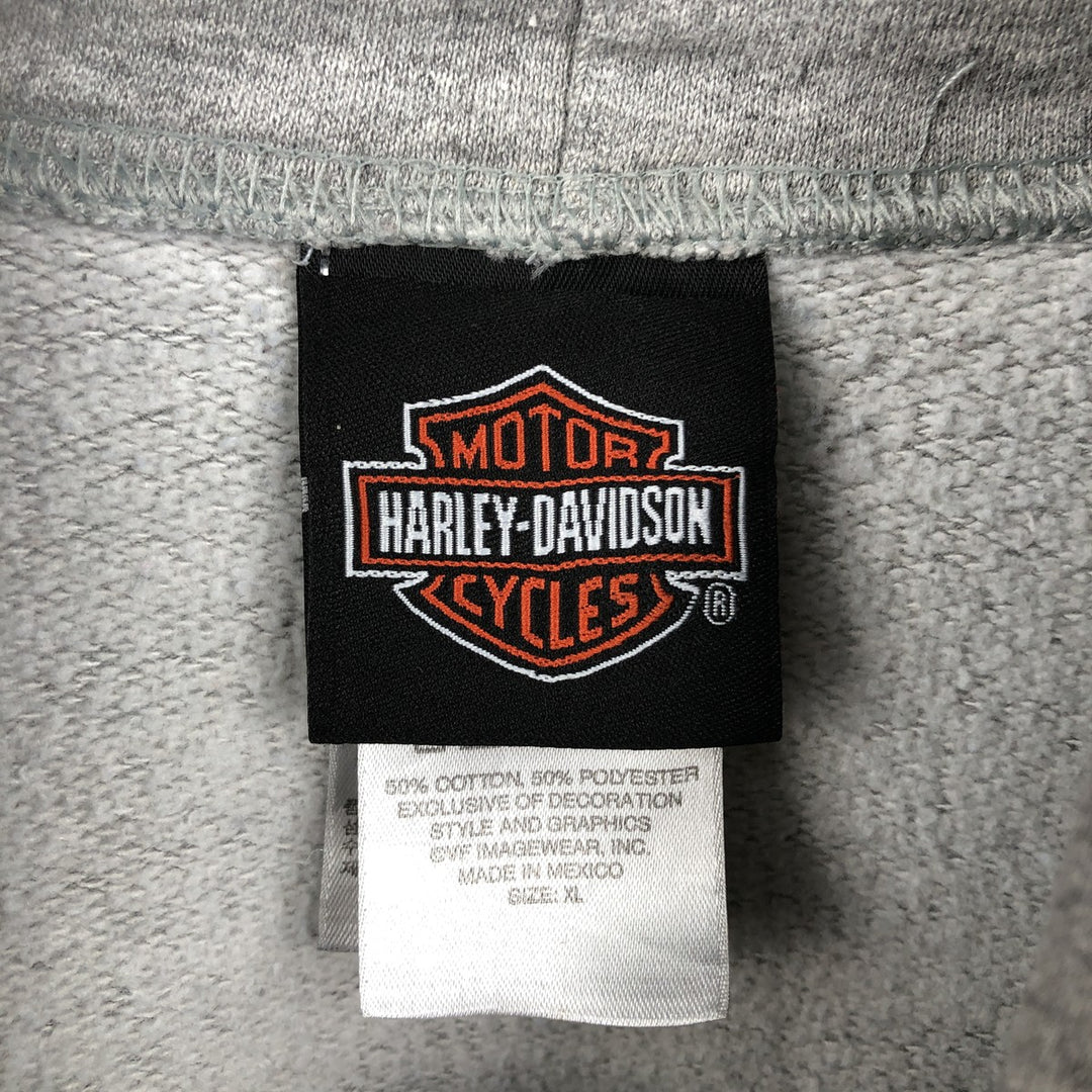 Harley-Davidson Advertising Pullover Hoodie, Men's XL cotton gray type Vintage Second Hand