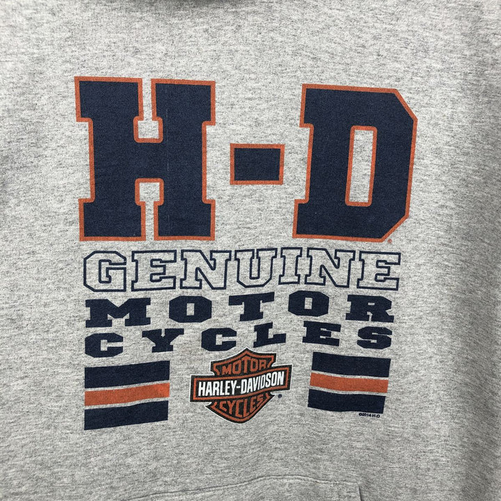 Harley-Davidson Advertising Pullover Hoodie, Men's XL cotton gray type Vintage Second Hand