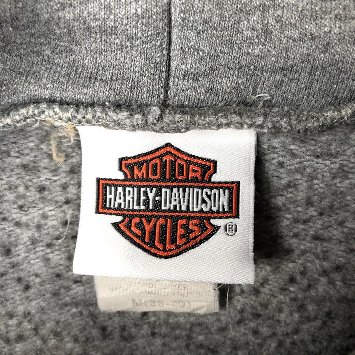 Harley-Davidson Advertising Pullover Hoodie, Men's Size Medium cotton gray type Vintage Second Hand