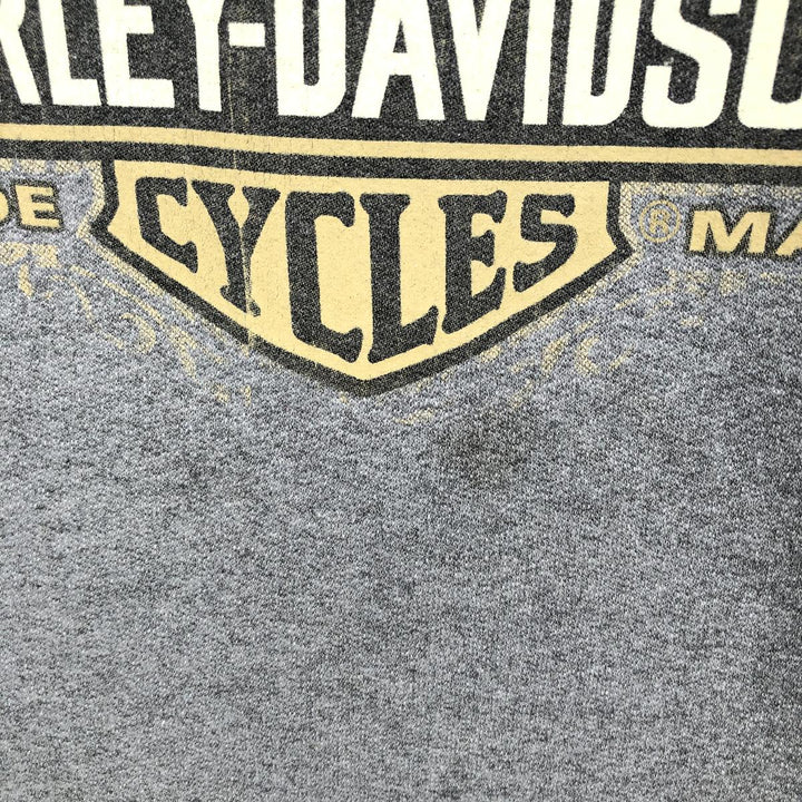 Harley-Davidson Advertising Pullover Hoodie, Men's Size Medium cotton gray type Vintage Second Hand