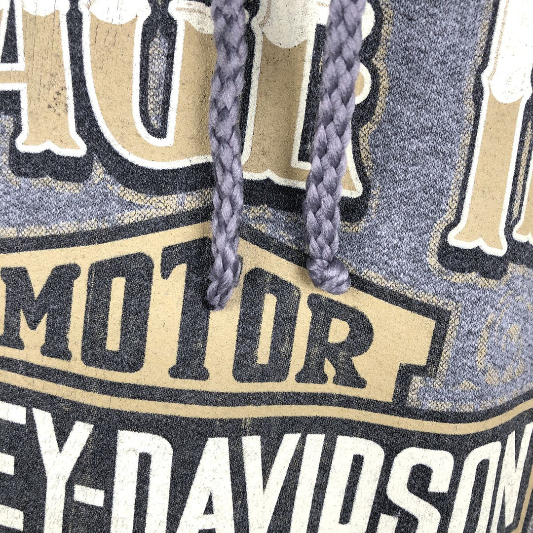Harley-Davidson Advertising Pullover Hoodie, Men's Size Medium cotton gray type Vintage Second Hand