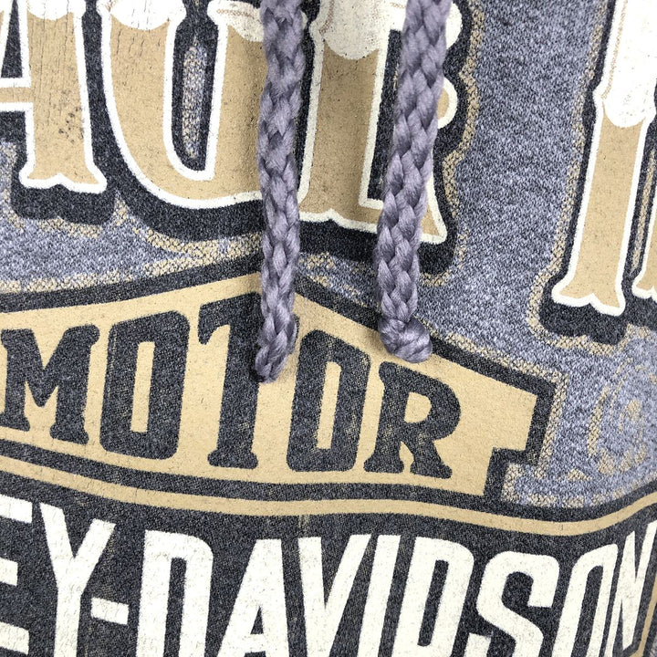 Harley-Davidson Advertising Pullover Hoodie, Men's Size Medium cotton gray type Vintage Second Hand