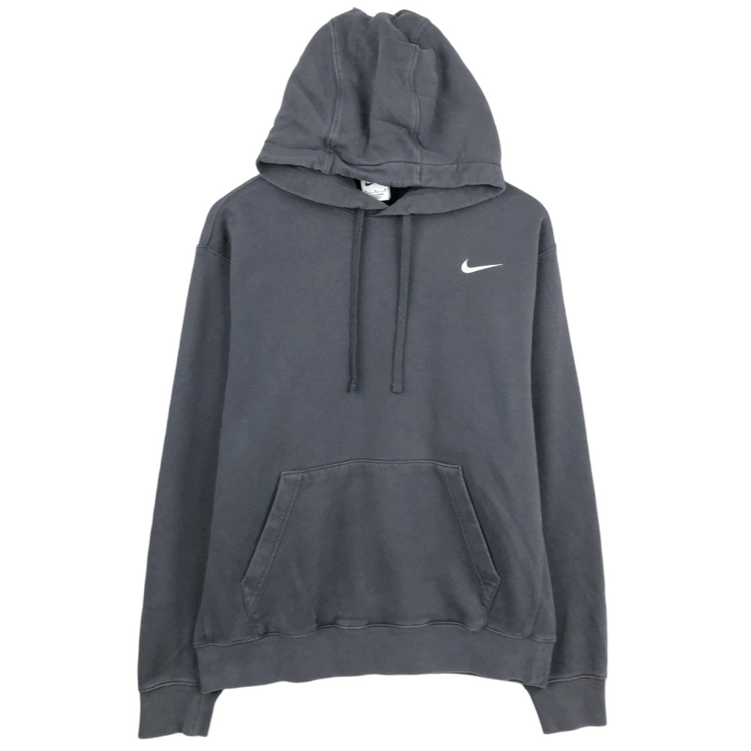 Nike Sweat Pullover Hoodie, Men's Size M cotton black type Vintage Second Hand