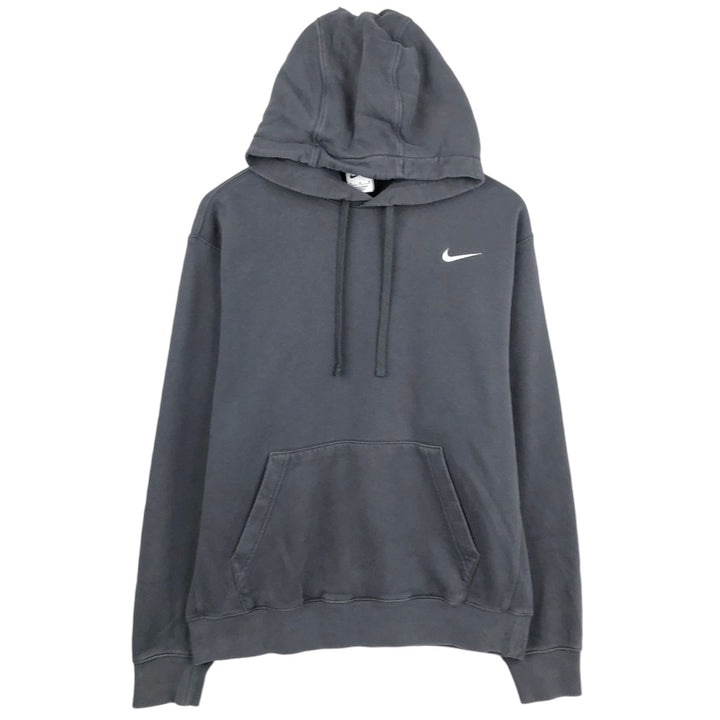 Nike Sweat Pullover Hoodie, Men's Size M cotton black type Vintage Second Hand