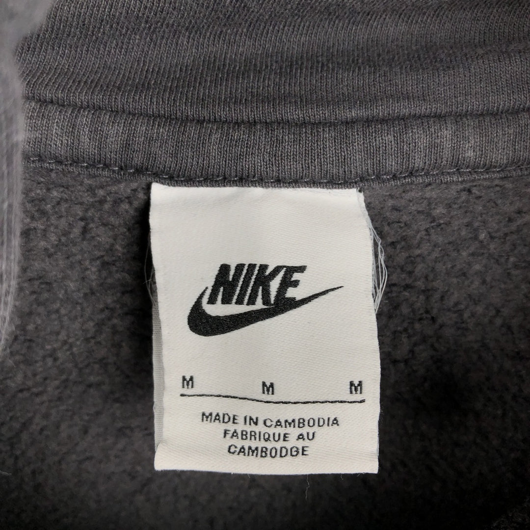 Nike Sweat Pullover Hoodie, Men's Size M cotton black type Vintage Second Hand