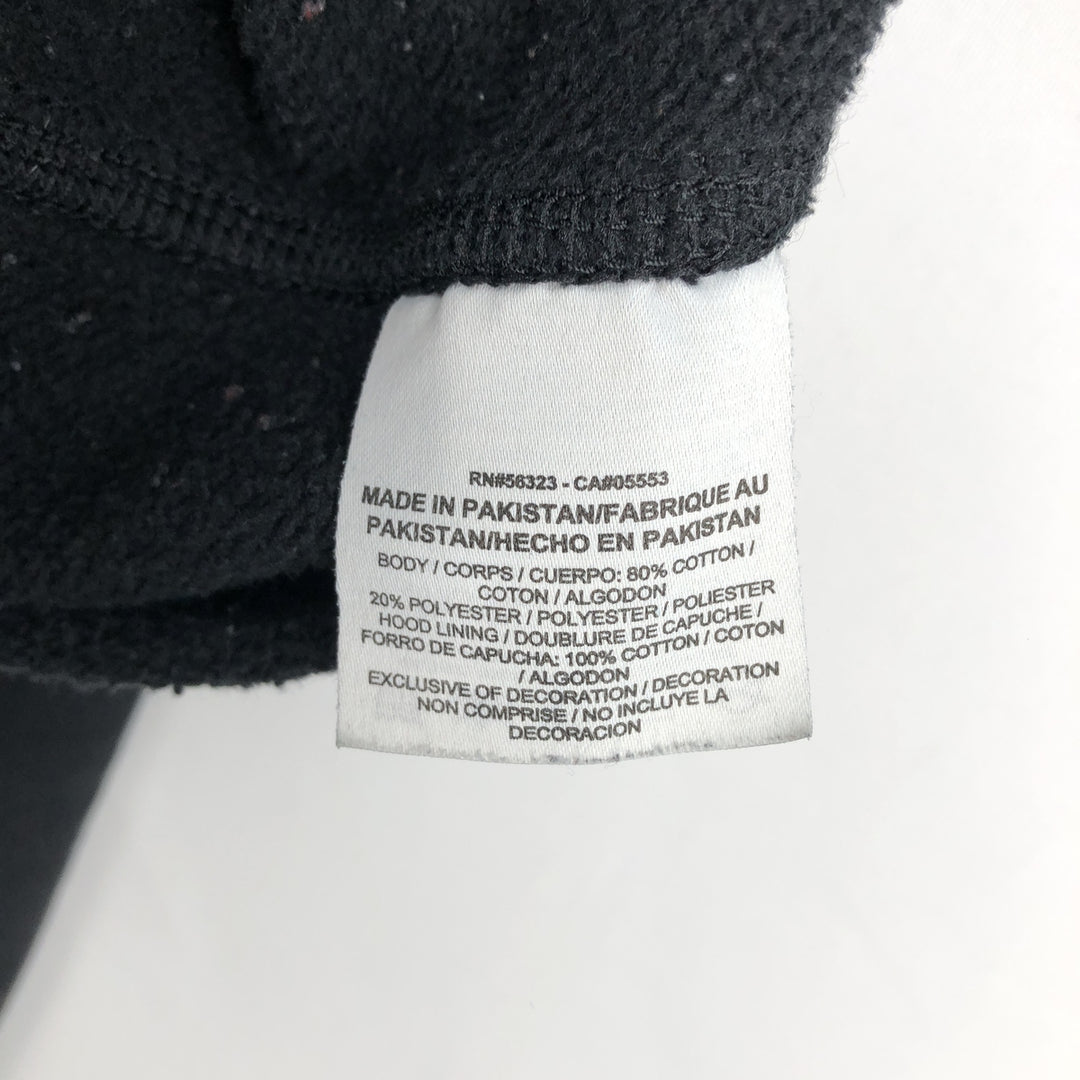 Nike Sweat Pullover Hoodie, Men's Size M cotton black type Vintage Second Hand